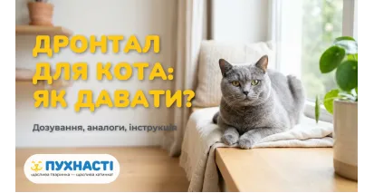 Дронтал для котів — інструкція, дозування, аналоги
