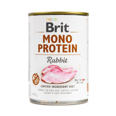 Вологий беззерновий корм Brit Care Mono Protein для собак всіх порід, з кроликом, 400 г