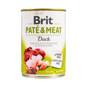 Влажный корм Brit Care Pate & Meat для собак всех пород, с уткой, 400 г