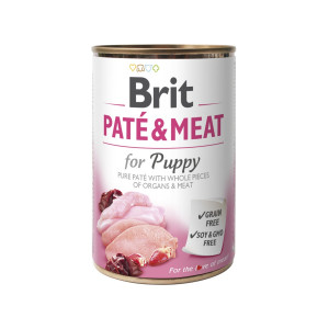 Влажный корм Brit Care Pate & Meat для щенков всех пород, с курицей и индейкой, 400 г