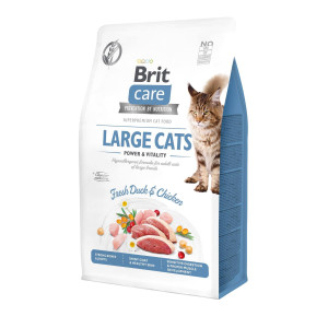 Сухий беззерновий корм Brit Care Power & Vitality для котів - енергія та життєва сила, з качкою та куркою, 400 г