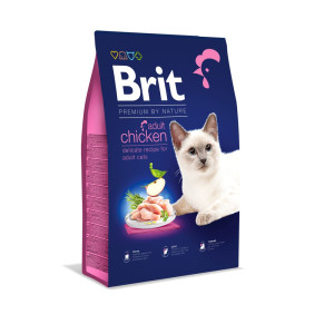 Сухий корм Brit Premium для котів, з куркою, 8 кг