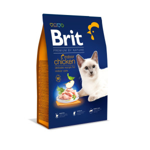 Сухий корм Brit Premium Indoor для котів - домашнього проживання, з куркою, 8 кг
