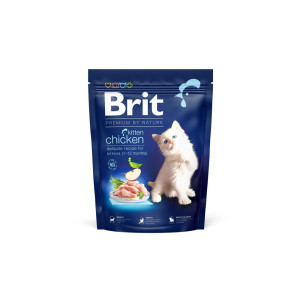 Сухий корм Brit Premium для кошенят, з куркою, 300 г