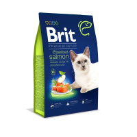 Сухой корм Brit Premium для кошек стерилизованных, с лососем, 8 кг