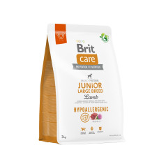 Сухой корм Brit Care Hypoallergenic для собак молодых крупных пород - при нежелательных реакциях, с ягненком, 3 кг