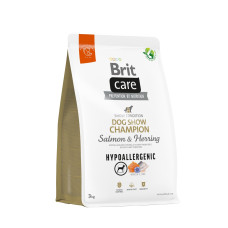Сухий корм Brit Care Hypoallergenic для собак виставкових - при небажаних реакціях, з лососем та оселедцем, 3 кг