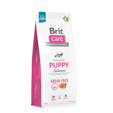 Сухой беззерновой корм Brit Care для щенков всех пород, с лососем, 12 кг.