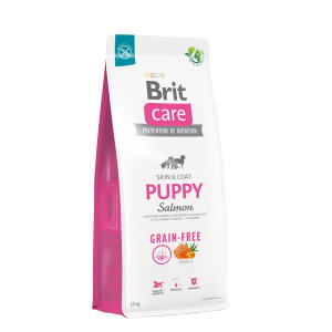 Сухий беззерновий корм Brit Care для цуценят всіх порід, з лососем, 12 кг