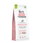 Сухой корм Brit Care Sustainable Sensitive для собак всех пород – с чувствительным пищеварением, с рыбой и насекомыми, 12 кг.