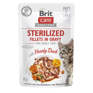 Влажный корм Brit Premium для котят, в соусе, с белой рыбой, 100 г
