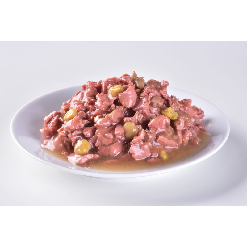 Вологий корм Brit Premium Fillets для собак малих порід, ФІЛЕ у соусі, з ягням та зеленим горошком, 85 г