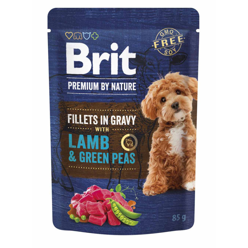 Вологий корм Brit Premium Fillets для собак малих порід, ФІЛЕ у соусі, 3 смаки, 4х3х85 г