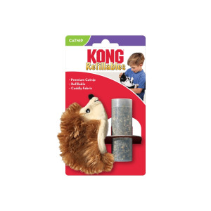 KONG для котів Refillables Hedgehog -Їжак із змінним блоком котячої м'яти