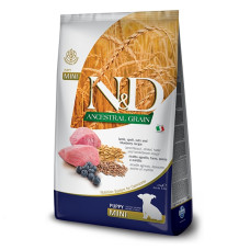 Сухий корм Farmina N&D ANCESTRAL GRAIN LAMB & BLUEBERRY PUPPY MINI для цуценят малих порід. Ягня, спельта, овес та чорниця. 2,5кг