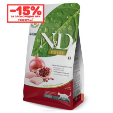 Сухий беззерновий корм Farmina N&D PRIME CHICKEN & POMEGRANATE для котів. Курка та гранат. 1,5кг