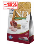 Сухий корм Farmina N&D ANCESTRAL GRAIN CHICKEN & POMEGRANATE для котів. Курка, спельта, овес та гранат. 300г