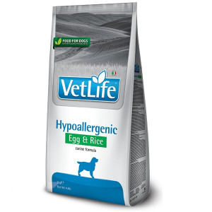 Сухий лікувальний корм для собак Farmina Vet Life Hypoallergenic Egg&Rice дієтичне харчування при харчовій алергії, 2 кг