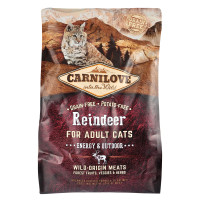 Сухой корм Carnilove Cat Reindeer для активных кошек, оленина и кабан, 2 кг