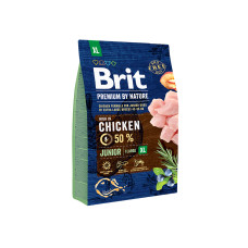 Сухий корм Brit Premium для цуценят молодих гігантських порід, з куркою, 3 кг