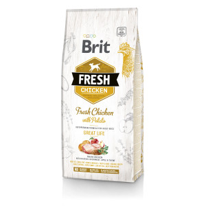 Сухий корм Brit Fresh Great Life для собак всіх порід, з куркою та картоплею, 12 кг