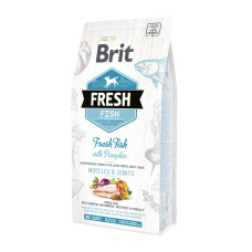 Сухий корм Brit Fresh Muscles and Joints для собак великих порід - м'язи та суглоби, з рибою та гарбузом, 2,5 кг
