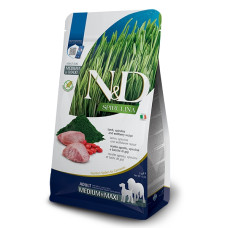 Сухий беззерновий корм Farmina N&D SPIRULINA LAMB MEDIUM & MAXI для собак середніх та великих порід. Ягня, спіруліна та ягоди годжі. 2кг