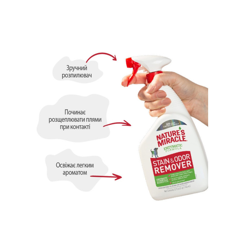 Спрей 8in1 NM Dog Stain&Odor Remover Spray для собак, для усунення плям та запахів, 709 мл