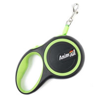 Повідець-рулетка AnimAll M для собак вагою до 25 кг, 5 м, салатовий