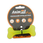 Іграшка AnimAll Fun кістка для собак, жовта, 8 см