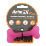 Іграшка AnimAll Fun кістка для собак, фіолетова, 8 см
