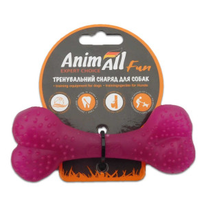 Іграшка AnimAll Fun кістка для собак, фіолетова, 12 см
