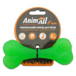 Іграшка AnimAll Fun кістка для собак, зелена, 12 см