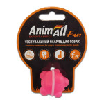 Іграшка AnimAll Fun куля молекула для собак малих порід та котів, коралова, 3 см