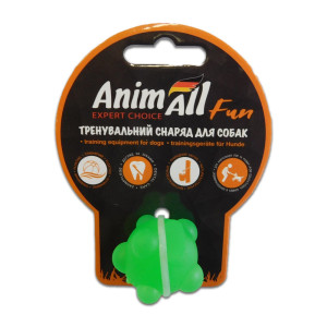 Іграшка AnimAll Fun куля молекула для собак малих порід та котів, зелена, 3 см