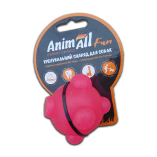 Іграшка AnimAll Fun куля молекула для собак та котів, коралова, 5 см