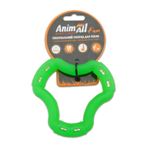 Іграшка AnimAll Fun кільце 6 сторін для собак, зелене, 12 см