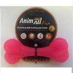 Іграшка AnimAll Fun кістка для собак, коралова, 25 см