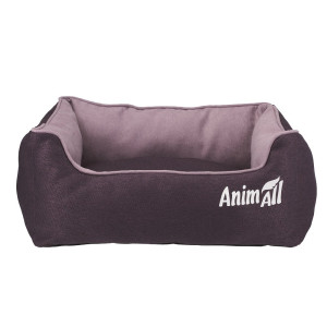Лежак АnimАll Nena S Velours Berry спальне місце для собак і котів, 45х35х16