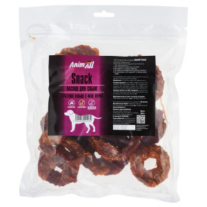 Ласощі AnimAll Snack гарбузові кільця з філе курки для собак, 500 г