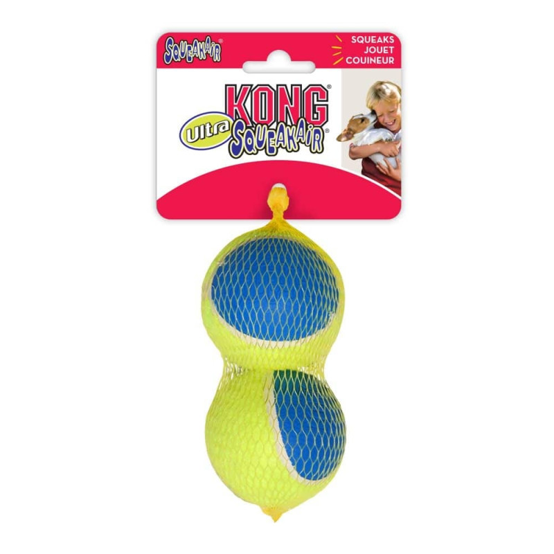 Игрушка KONG SqueakAir Ultra Balls мяч-пискавка ультра для собак средних и крупных пород, L - 2 шт.