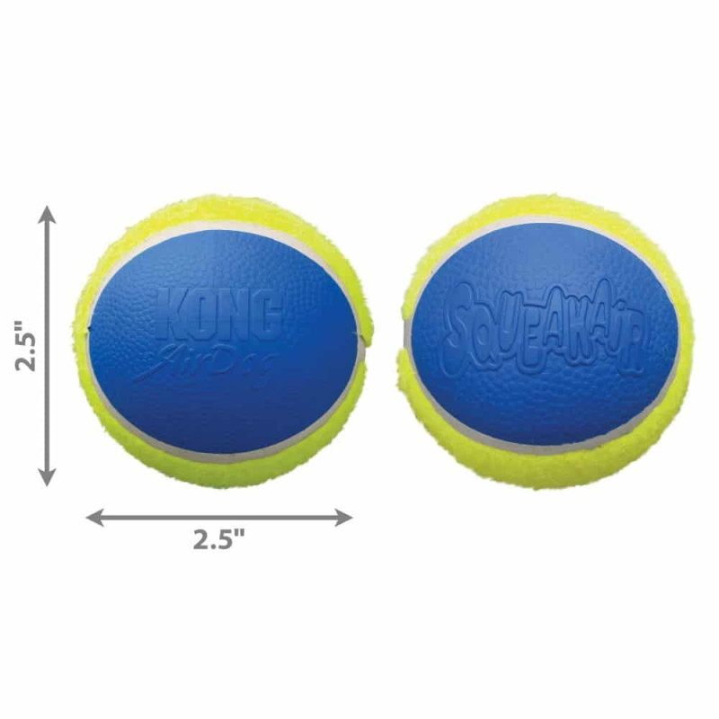 Игрушка KONG SqueakAir Ultra Balls мяч-пискавка ультра для собак средних пород, M - 3 шт.