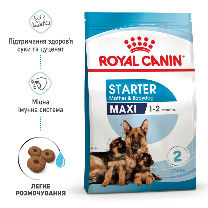 Сухой корм для щенков ROYAL CANIN MAXI STARTER новорожденных больших пород, 4 кг