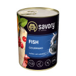 Влажный корм Savory Gourmand для кошек - привередливым, паштет, с рыбой, 400 г