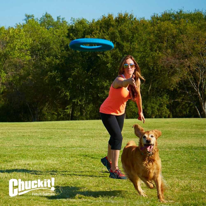 Игрушка CHUCKIT! RUGGED FLYER летающее кольцо для собак больших размеров