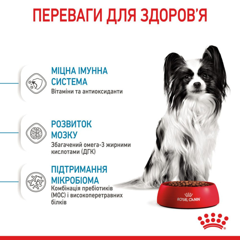 Сухий корм для щенят ROYAL CANIN XSMALL PUPPY мініатюрних порід, 1,5 кг