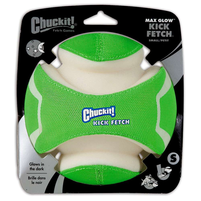 Игрушка CHUCKIT! KICK FETCH MAX GLOW светящийся мяч в темноте для собак малых размеров