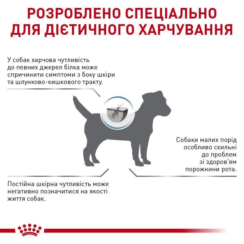 Сухой корм для собак ROYAL CANIN ANALLERGENIC SMALL  малых пород с уменьшенным содержанием аллергенов, 3 кг