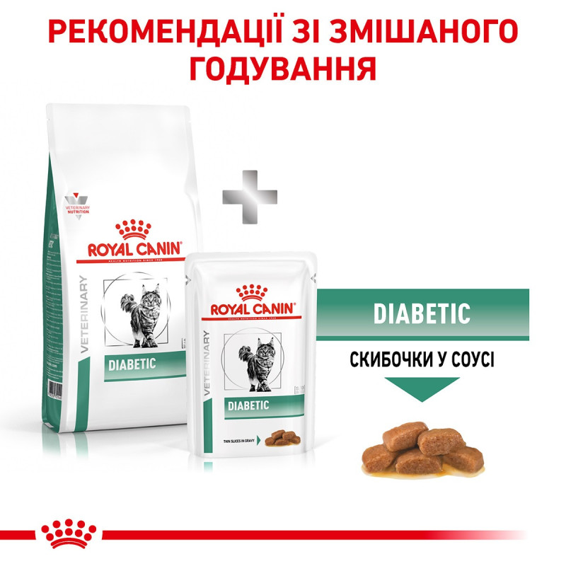 Сухой корм для котов ROYAL CANIN DIABETIC  для поддержания уровня сахара, 400 г