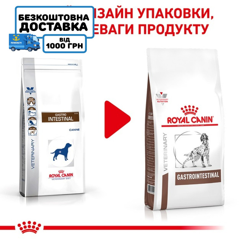 Сухий корм для собак ROYAL CANIN GASTROINTESTINAL для підтримки ШКТ, 15 кг